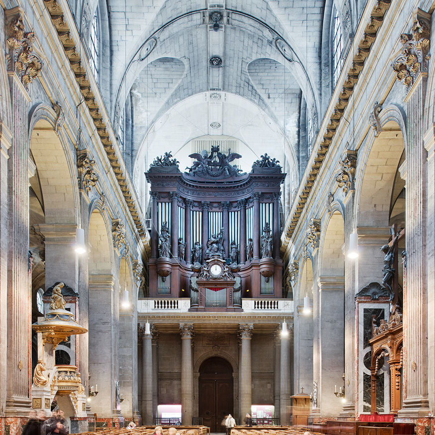 L'orgue de l'église Saint-Sulpice. Paris, 2013.
