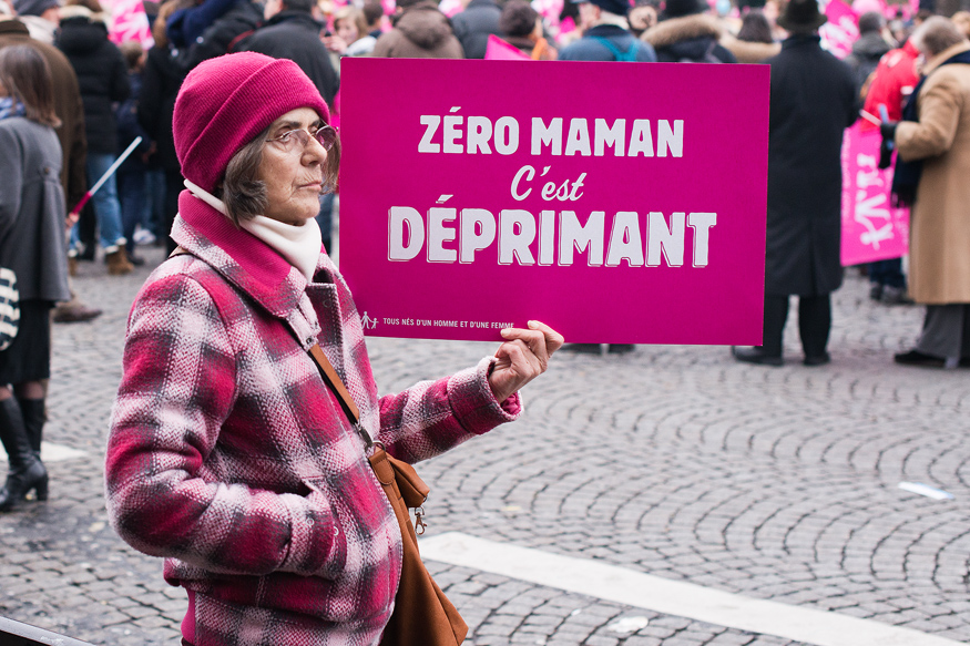 La "Manif pour Tous" - Manifestation contre le "mariage pour tou