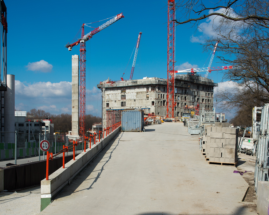 Chantier de la Philharmonie de Paris, conçue par l'architecte J