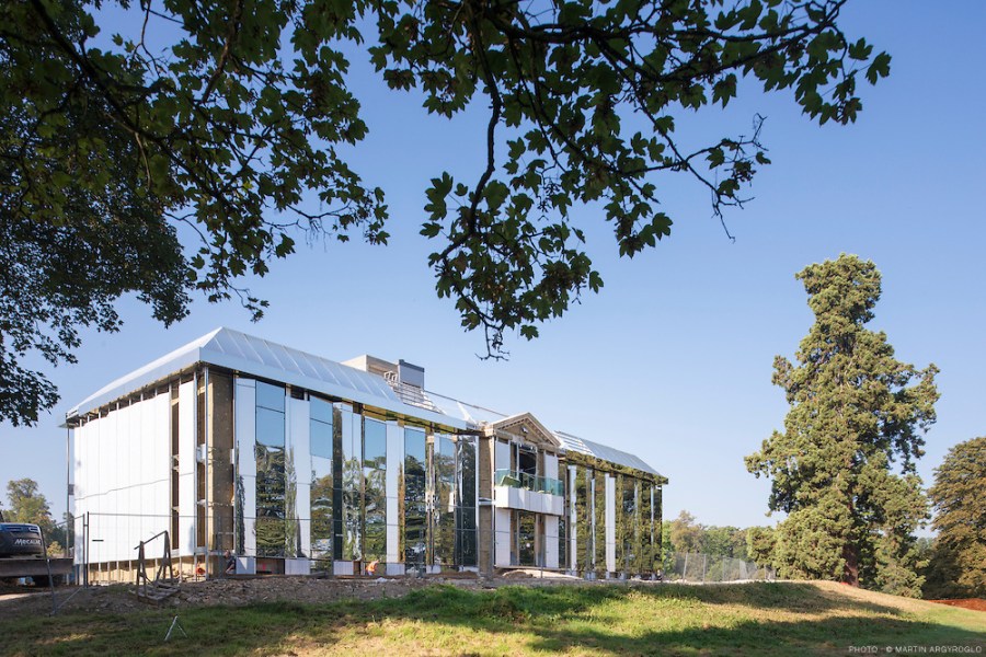 Chantier de la réhabilitation du Château de Rentilly