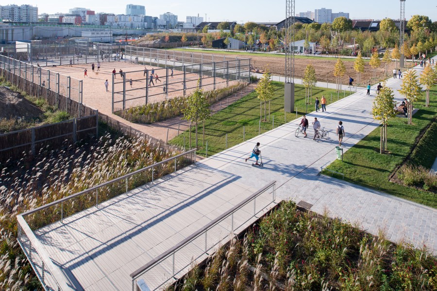 Parc Clichy-Batignolles - Martin Luther King, Paris, 2014. Pays