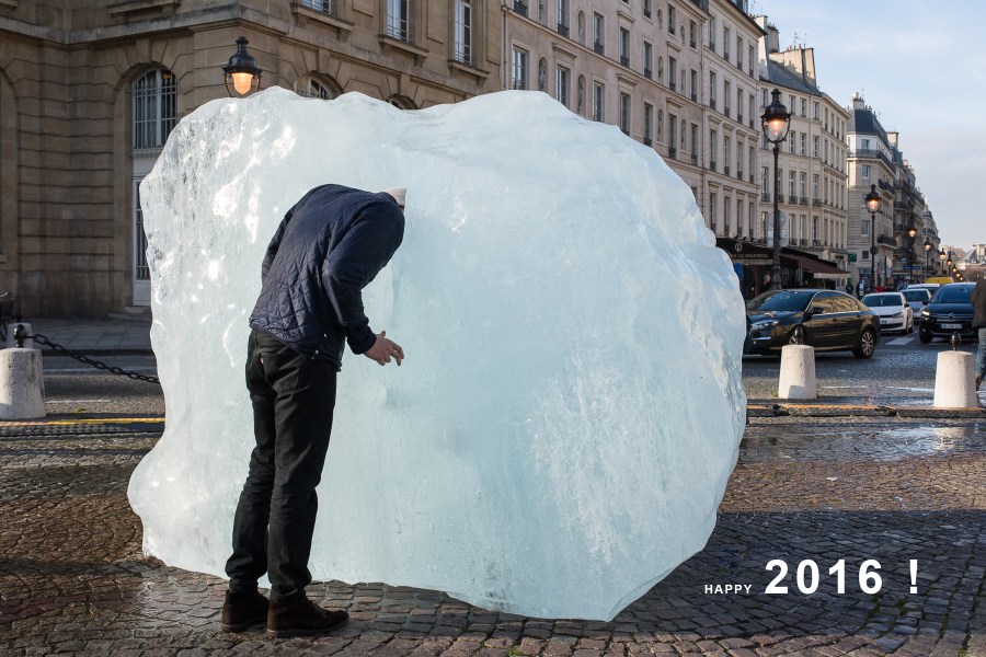 Ice Watch by Olafur Eliasson and Minik Rosing, Place du PanthÈon, Paris, 2015
